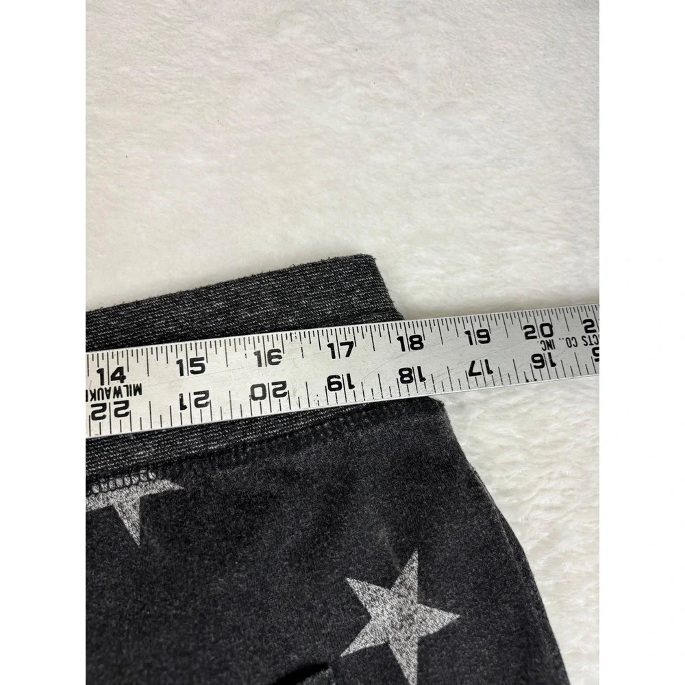 Brooklyn Cloth Mens Star Print Joggers Charcoal Grey Sweatpants Size L